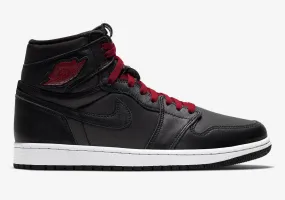 Air Jordan 1 Retro High OG Black Satin Gym Red