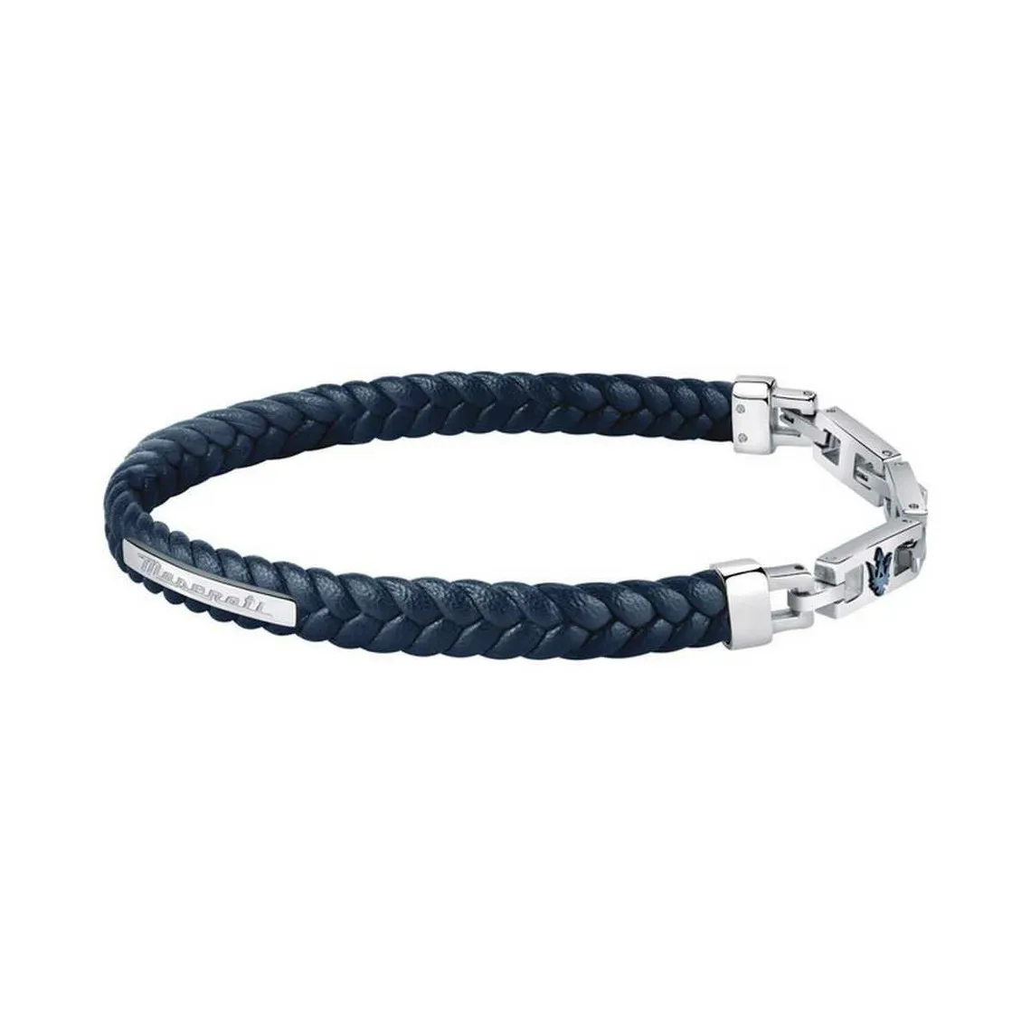 Bracelet pour homme en cuir bleu | 3 Suisses