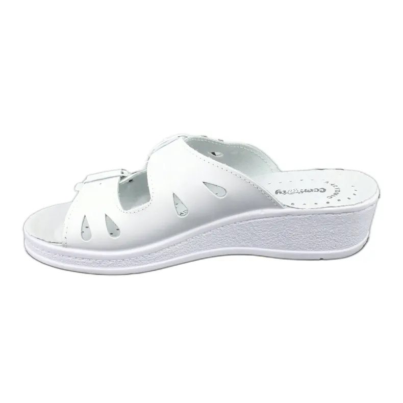 Chaussons pour femmes sur le coin Comfooty Mia blanche