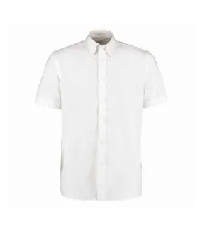 Chemise à manches courtes  workforce pour homme blanc Kustom Kit