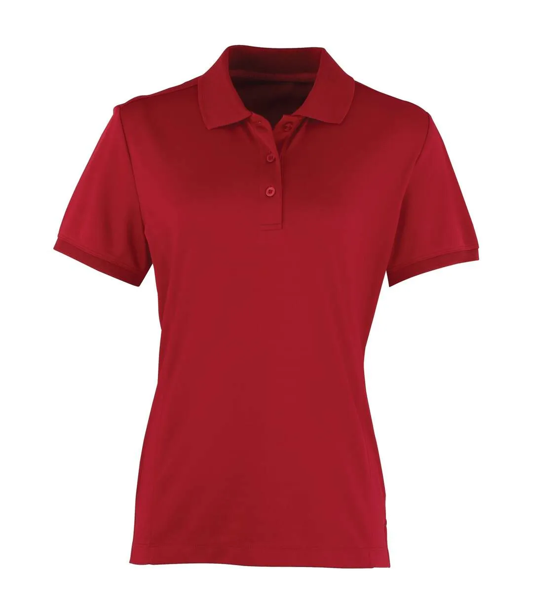 Coolchecker polo à manches courtes femme bordeaux Premier