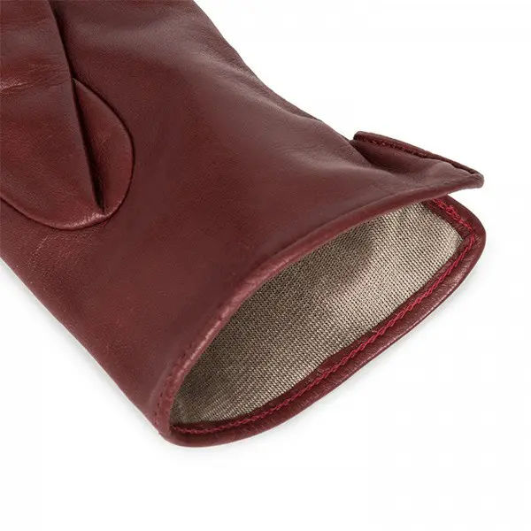 Gants tactiles Coeur T7 Cuir Rouge | Lancaster