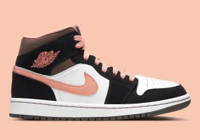 Jordan 1 Mid Peach Mocha