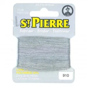 Laine Saint Pierre pour repriser / broder - gris clair n°910