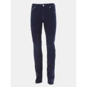 Pantalon en velours cotêlé bleu marine homme - Jack & Jones | wimod