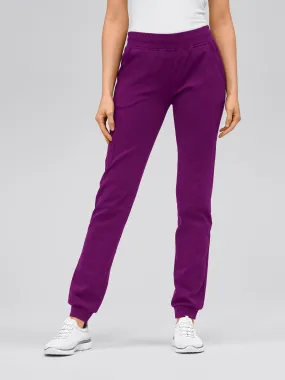 Pantalon femme en jersey à maille interlock