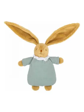 Peluche lapin nid d'ange vert céladon (20 cm) - Blanc