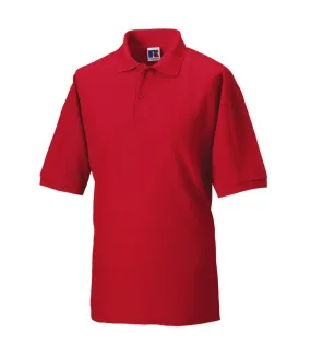 Polo à manches courtes homme rouge Russell