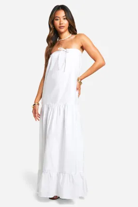 Robe bustier longue en coton