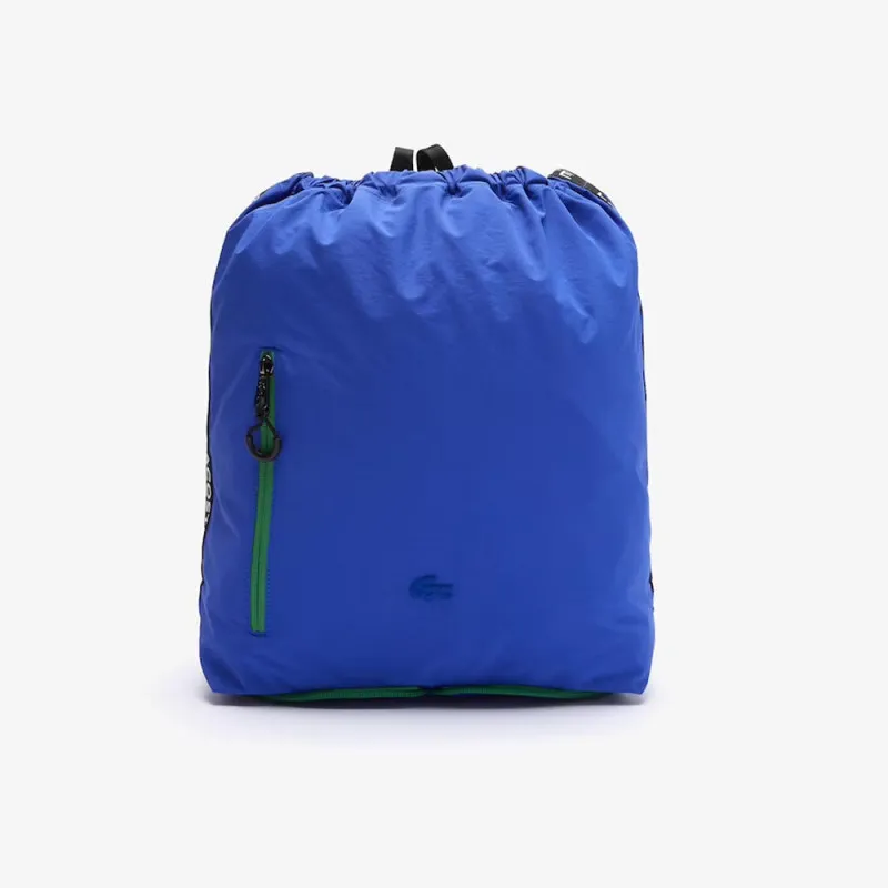 Sac à dos pliable Lacoste en nylon avec bande siglée