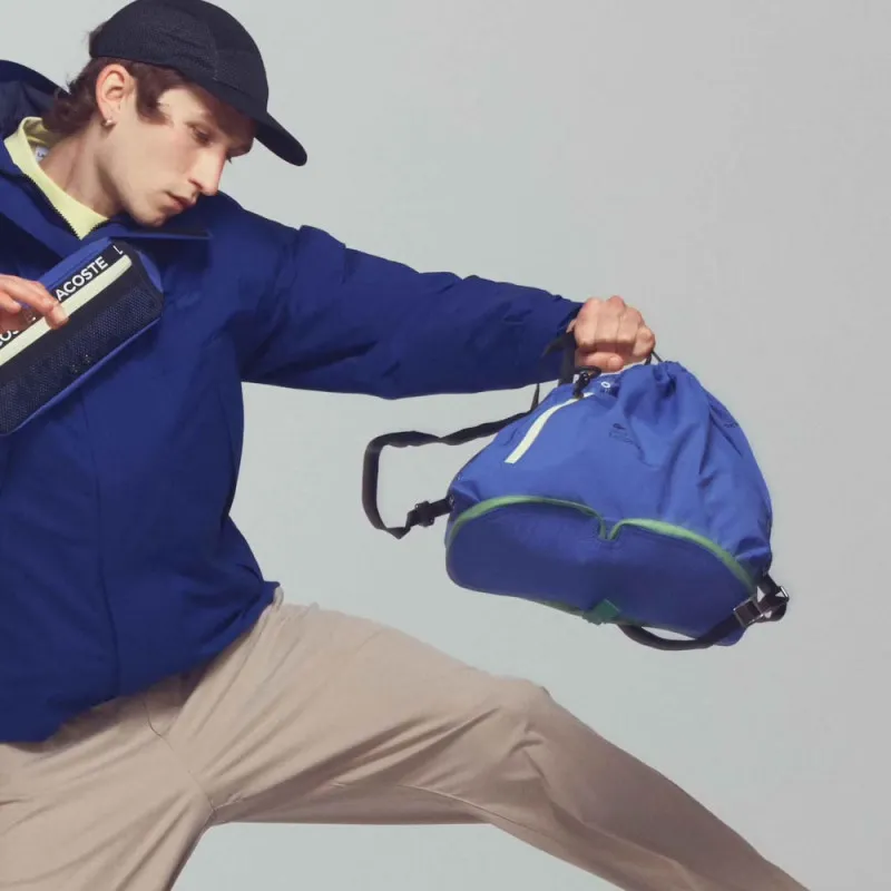 Sac à dos pliable Lacoste en nylon avec bande siglée