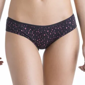 SIMPLY ME Shorty Femme Coton ASS4 Symboles Noir Rose