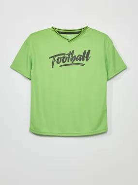 T-shirt à manches courtes en mesh - Vert